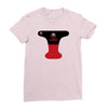 pool black red Ladies Fitted T-Shirt