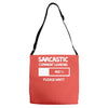 sarcastic comment loading please wait funny cool humour Adjustable Strap Totes