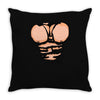 ripped muscles, six pack, Throw Pillow