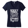 This Girl Is Taken By A Super Sexy September Boyfriend Women's V-Neck T-Shirt
