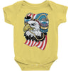 beer eagle graphic Baby Onesie