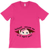 April Peeking Out Baby Girl T-Shirt