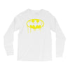 batman dying bleeding logo Long Sleeve Shirts
