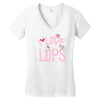 i love lops lots Women's V-Neck T-Shirt