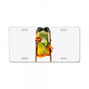 frog funny cocktail License Plate