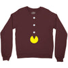 funny 80s pacman 'eating buttons' Crewneck Sweatshirt