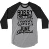 This Guy Is Taken By A Super Sexy June Girlfriend 3/4 Sleeve Shirt