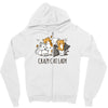 crazy cat lady Zipper Hoodie