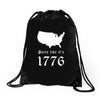party like it's 1776 Drawstring Bags