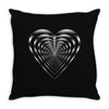 love black Throw Pillow
