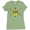 all seeing eye Ladies Fitted T-Shirt