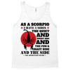 as a scorpio i have 3 sides Tank Top