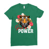 Girl Power White Write Ladies Fitted T-Shirt