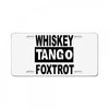whiskey tango foxtrot License Plate