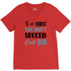 if at first you don't succed call dad V-Neck Tee