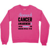 stomach cancer awaneress i wear periwinkle for someone special to me Crewneck Sweatshirt