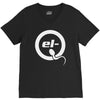 el q white logo V-Neck Tee