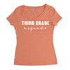 third grade squad Women's Triblend Scoop T-shirt