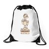shrine of the silver monkey Drawstring Bags