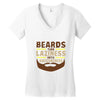beards turn laziness into awesomeness Women's V-Neck T-Shirt