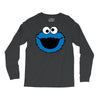 Cookie Monster Face Long Sleeve Shirts