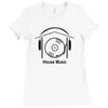 house music Ladies Fitted T-Shirt