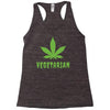 Vegetarian Pot Leaf Racerback Tank