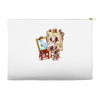 triple beagle portrait Accessory Pouches