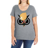 funny black gamming Ladies Curvy T-Shirt