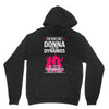 Donna And Dynamos White Letter Unisex Hoodie