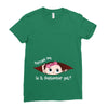 September Peeking Out Baby Girl Ladies Fitted T-Shirt
