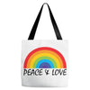 Peace &amp; Love Tote Bags
