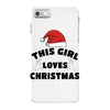 this girl loves christmas iPhone 7 Case