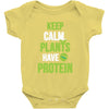 keep calm plants have protein Baby Onesie