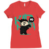 mo hawk ninja Ladies Fitted T-Shirt
