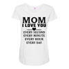I Love You Mom Maternity Scoop Neck T-shirt