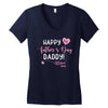 Happy Fathers Day Daddy Women's V-Neck T-Shirt