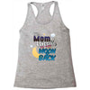 mom moon&amp;back Racerback Tank