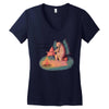 Let's Go Camping Women's V-Neck T-Shirt