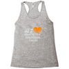 my heart basketball Racerback Tank
