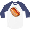 hotdogs on a bun 3/4 Sleeve Shirt