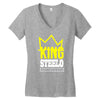 capital steez king steelo Women's V-Neck T-Shirt