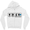 rock paper scissors hadouken Zipper Hoodie