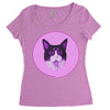 catsfinal recovered Women's Triblend Scoop T-shirt