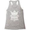 Queens Are Born In September Racerback Tank