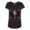 ugly super mario christmas Maternity Scoop Neck T-shirt