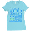 audio engineer tee Ladies Fitted T-Shirt