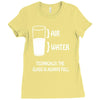 technically the glass is always full Ladies Fitted T-Shirt