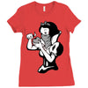 snow white Ladies Fitted T-Shirt