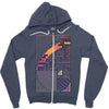 once golden Zipper Hoodie